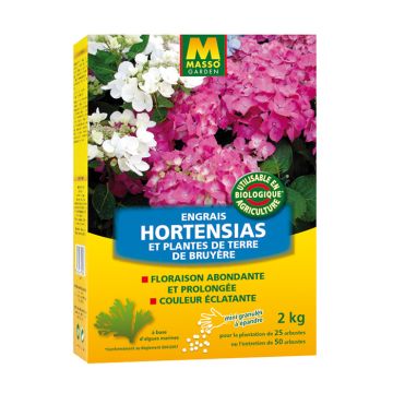 Engrais soluble Bleuissant Hortensias avec sulfate d'alumine 