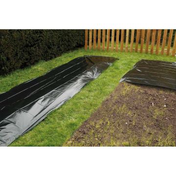 Winterschwarze NETSOL-Abdeckplane für sauberen Boden 1,2 x 5 m