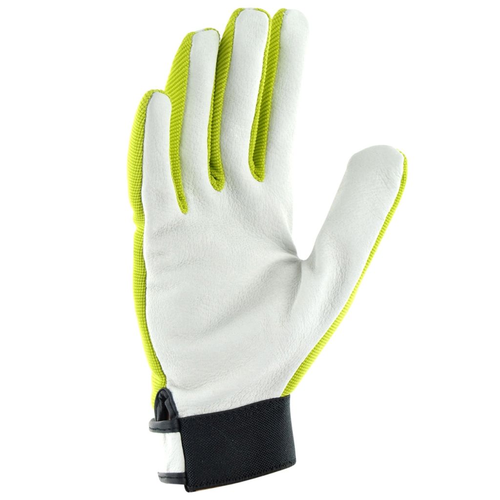 Gants de jardin paume croûte de porc résistant Jardy anis - différentes tailles disponibles