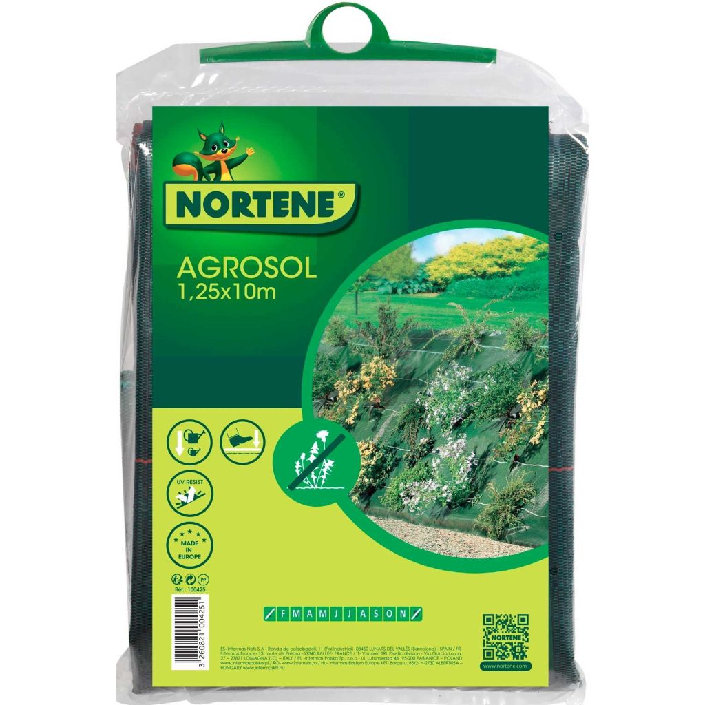 Grünes gewebtes Mulchvlies 120g/m² aus Polypropylen