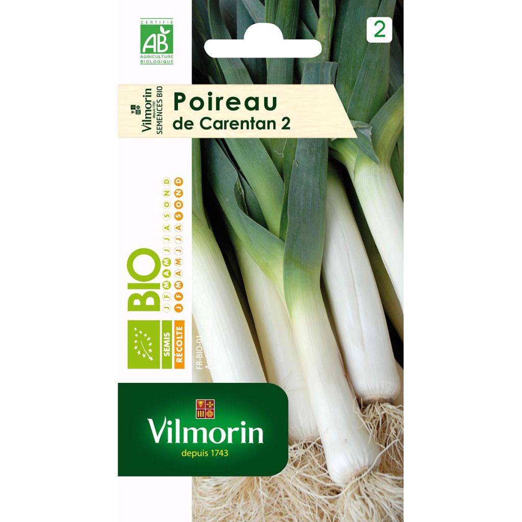 Lauch-Porree de Carentan 2 Bio - Vilmorin